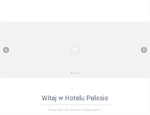 Tablet Screenshot of hotelpolesie.pl
